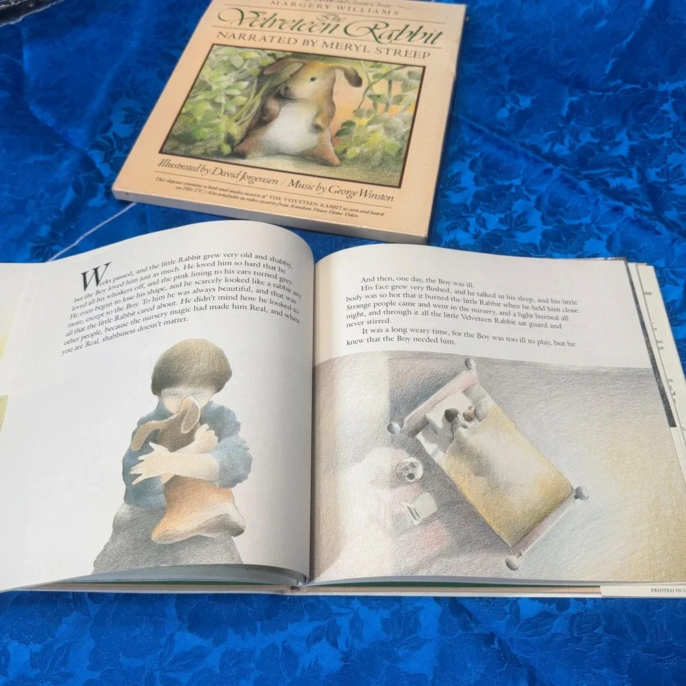The Velveteen Rabbit‎ Book and Cassette Meryl Streep George Winston 1985 Knopf